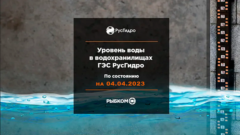Уровень воды в водохранилищах и на реках России на 04.04.2023 
