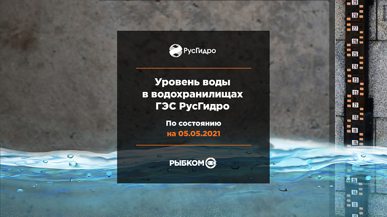 Уровень воды в водохранилищах на реках России на 05.05.2021