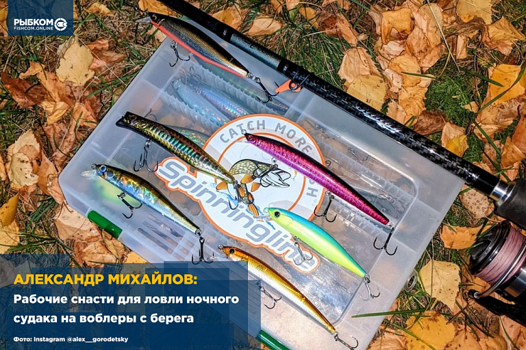 Александр Михайлов: Рабочий набор снастей для ловли ночного судака на воблеры с берега