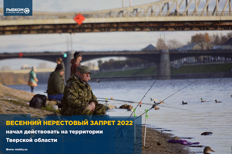 Весенний нерестовый запрет 2022 начал действовать на территории Тверской области