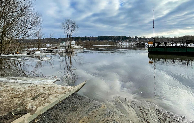 Наводнение на Оке в Калужской области