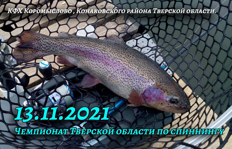 Чемпионат Тверской области по ловле спиннингом с берега пройдет 13 ноября 2021 года